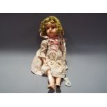 Armand Marseille - An Armand Marseille bisque head doll with sleeping eyes open mouth composite