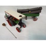 Mamod - An unboxed Mamod TE1a Steam Traction Engine, Trailer, Log Trailer, Logs,
