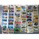 Diecast model vehicles - Lledo - a lot consisting of 60 scale model vans, cars and buses,