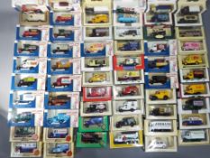 Diecast model vehicles - Lledo - a lot consisting of 60 scale model vans, cars and buses,