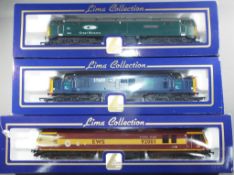 Lima - Three boxed OO gauge diesel / electric locomotives.