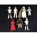 Star Wars - Seven vintage Star Wars action figures from Return of the Jedi to include Gamorrean