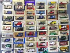 Diecast model vehicles - Lledo - a lot consisting of 60 model vans and model buses,