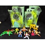 He - Man and The Masters of the Universe - An unboxed He - Man Castle Grayskull playset with