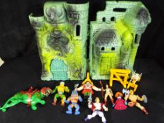 He - Man and The Masters of the Universe - An unboxed He - Man Castle Grayskull playset with