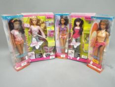 Barbie by Mattel - a collection of five boxed Barbie dolls to include The Barbie Diaries,