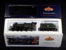 Bachmann - A boxed OO gauge Modified Hall 4-6-0 steam locomotive and tender, Op.No.