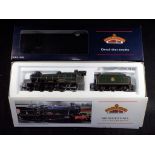 Bachmann - A boxed OO gauge Modified Hall 4-6-0 steam locomotive and tender, Op.No.
