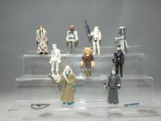 Star Wars - 9 Vintage Palitoy / Kenner loose 3 3/4" Star Wars Action Figure with 2 loose weapons.