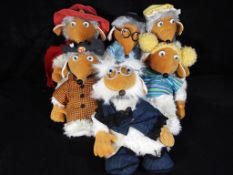 Wombles - a collection of five soft toy Wombles characters by Just Love,