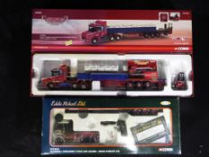 Corgi - Two 1:50 scale diecast model trucks by Corgi to include # CC12824 (with mirros and