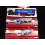 Diecast - three boxed Corgi Haulers of Renown to include CC13725 Scania Curtainside Barry Haulage,