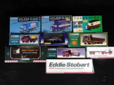 Ten boxed diecast model vehicles by Corgi and others,