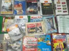 Model Railways - a lot consisting of large quantity of model railway magazines and other,