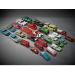 Corgi, Matchbox, Dinky and Others - 28 unboxed diecast model vehicles in various scales.