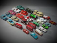 Corgi, Matchbox, Dinky and Others - 28 unboxed diecast model vehicles in various scales.