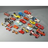 Dinky - a collection of unboxed diecast model motor vehicles to include racing cars by Dinky