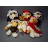 Wombles - a collection of six bean bag soft toys Wombles by Pentel.