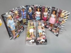 Barbie by Mattel - a collection of ten boxed Fashionistas Barbie dolls to include model numbers