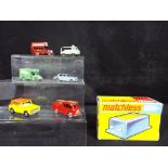 Matchbox - Six unboxed diecast model motor vehicles by Lesney to include Rolls - Royce Silver Cloud,