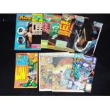 Judge Dredd, Kung-Fu Monthly and others - Nine vintage comics and magazines inc The Book of Kung-Fu,