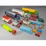 Dinky Matchbox - a collection of unboxed diecast commercial vehicles to include Matchbox by Lesney,