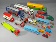 Dinky Matchbox - a collection of unboxed diecast commercial vehicles to include Matchbox by Lesney,