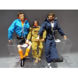 Hasbro Action Man - a collection of two Fuzzy Haired Action Men, part dressed,