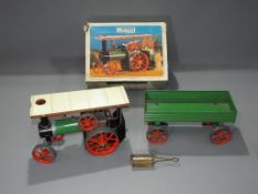 Mamod - A boxed Mamod traction engine and unboxed trailer (2)