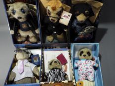Meerkats - a quantity of limited edition Meerkats to include Oleg, Safari Oleg, Sergei, Vassily,