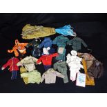 Action Man, Palitoy, Gabriel - 12 Vintage uncarded Action Man clothing / uniforms,