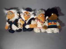 Wombles - a collection of four soft bodied Womble characters toys by Just Love approximately 26 cm