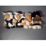 Wombles - a collection of four soft bodied Womble characters toys by Just Love approximately 26 cm