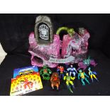 He - Man and The Masters of the Universe - An unboxed He - Man Snake Mountain playset with