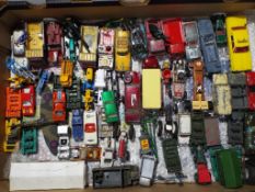 Scale Models - a quantity of loose playworn diecast to include Corgi, Dinky and Matchbox,
