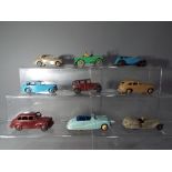 Dinky - Nine unboxed diecast model motor vehicles by Dinky to include # 340, # 151, # 152, # 106,