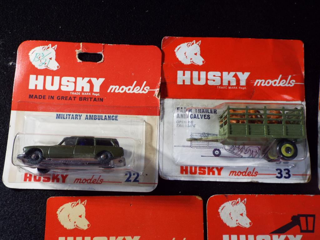 Husky Models - Five carded and one loose Husky Models 1:64 scale diecast model vehicles. - Image 3 of 6