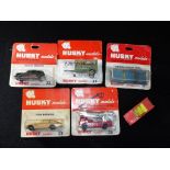 Husky Models - Five carded and one loose Husky Models 1:64 scale diecast model vehicles.