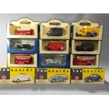 A small collection of diecast model motor vehicles comprising 3 x Vanguard 1:43 scale and 9 x