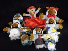 Wombles - a collection of eight soft bodied toys, depicting Wombles,