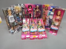 Barbie by Mattel - a collection of eleven boxed Barbie dolls to include seven Barbie Fashionistas