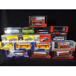 Sixteen boxed diecast model motor vehicles to include Corgi Original Omnibus,