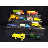 A collection of unboxed diecast model motor vehicles to include Dinky, Matchbox Super Kings,