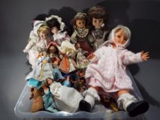 A good collection to include a large collection of international souvenir dress dolls,