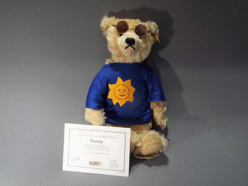 Steiff - a hand-made Bear entitled Sunny from the 'Steiff Four Seasons Bears' series by Danbury