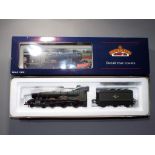 Bachmann - A boxed Bachmann OO Gauge 4-6-0 steam locomotive and tender, 31-776 Modified Hall Op.No.