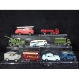 A collection of unboxed diecast model motor vehicles, predominantly Dinky, to include # 955, # 30W,