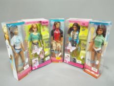 Barbie by Mattel - a collection of five boxed Barbie dolls to include The Barbie Diaries, Raquelle,