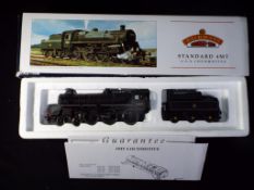 Bachmann - A boxed OO Gauge No.31-100A Standard 4MT 4-6-0 Steam Locomotive and Tender. Op.No.