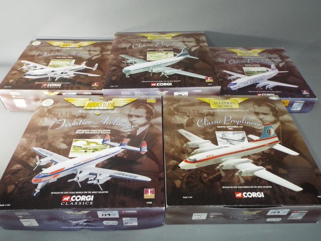 Diecast Vehicles - a collection of scale model Corgi planes including 47603, 47202, AA31503,